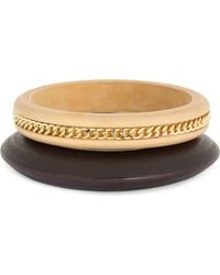 Leith - Set Of 2 Wood Bangles - Lyst