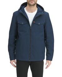levi's nylon 4 pocket rain jacket
