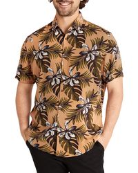 Johnny Bigg - Norfolk Tropical Print Short Sleeve Button-up Shirt - Lyst