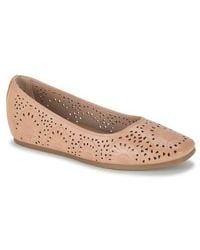 BareTraps - Perforated Floral Memory Foam Flats - Lyst