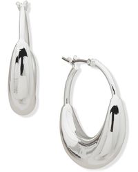 DKNY - Lynn Puffy Hoop Earrings - Lyst