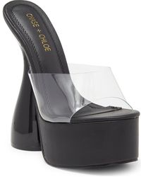 In Touch Footwear - Miranda Sculpted Stiletto Platform Sandal - Lyst