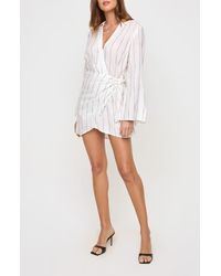 LSPACE - Las Palmas Long Sleeve Cover-Up Wrap Dress - Lyst