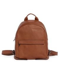 Longchamp - Small 3D Leather Backpack - Lyst