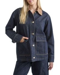 Blu Pepper - Oversize Corduroy Collar Shirt Jacket - Lyst