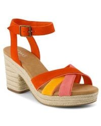 TOMS - Majorca Ankle Strap Platform Sandal - Lyst