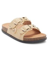 Top Moda - Arissa Double Strap Slide Sandal - Lyst