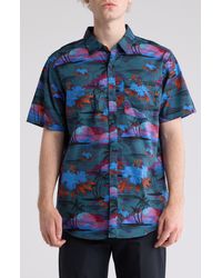 Hurley - Print Cotton Button-up Shirt - Lyst
