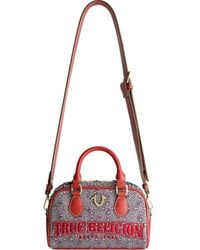 True Religion - Tile Denim Mini Satchel Bag - Lyst