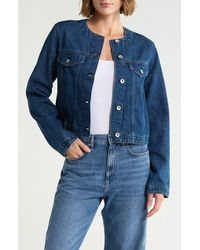 Rag & Bone - Dora Crop Denim Jacket - Lyst