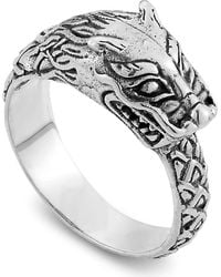 Samuel B. - Engraved Dragon Ring - Lyst