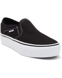 Vans - Asher Platform Slip-on Sneaker - Lyst