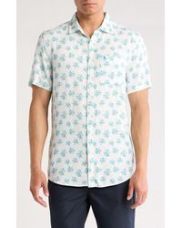 Original Penguin - Floral Short Sleeve Button-Up Shirt - Lyst