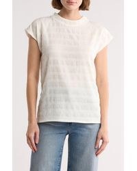 Bobeau - Shirred Drop Shoulder Top - Lyst