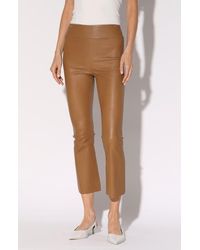 Walter Baker - Luisa Leather Crop Flare Leg Pants - Lyst