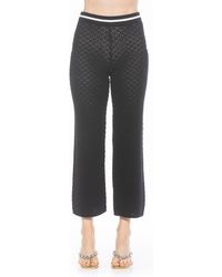 Alexia Admor - Kora Cropped Open Stitch Knit Pants - Lyst