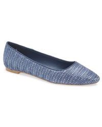 Tahari - Faux Raffia Ballerina Flat - Lyst