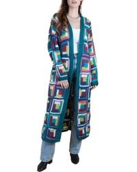 Saachi - Granny Square Crochet Longline Cardigan - Lyst