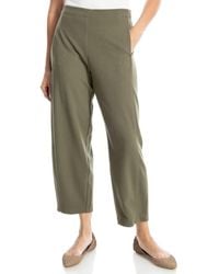 Max Studio - Twill Knit Barrel Leg Pants - Lyst