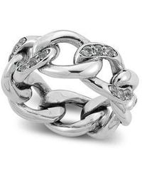 Samuel B. - Sterling Topaz Chain Link Ring - Lyst