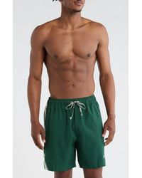 Champion - Stripe Tape Trim Swim Trunks - Lyst