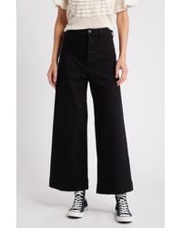 The Great - The Seafair Crop Wide Leg Jeans - Lyst
