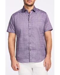 Robert Graham - Roth Short Sleeve Cotton Button-Up Shirt - Lyst