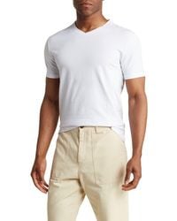 T.R. Premium - Solid V-Neck T-Shirt - Lyst