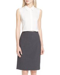 Theory - Tanelis Georgette Top - Lyst