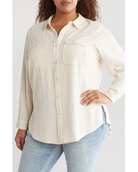 Adrianna Papell - Button-up Utility Shirt - Lyst