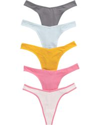 Abound - Quinn Assorted 5-pack Thongs - Lyst