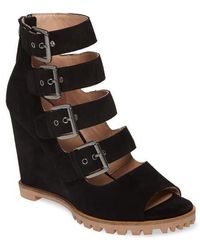 Linea Paolo - Wisteria Buckle Wedge Sandal - Lyst