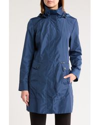 Cole Haan - Back Bow Packable Hooded Raincoat - Lyst