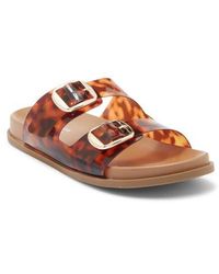 Top Moda - Daniela Clear Double Strap Slide Sandal - Lyst