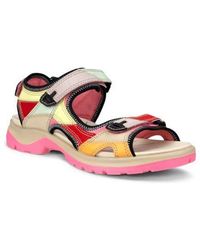 Ecco - Yucatan Patchwork Sandal - Lyst
