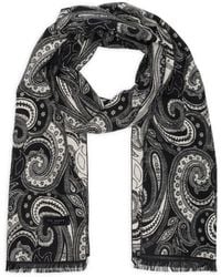 Ted Baker - Paisley Silk Scarf - Lyst