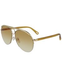 chloe romie 59mm semi rimless aviator sunglasses