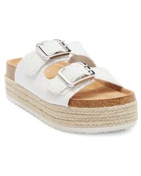 ASOS - Traffic Double Buckle Espadrille Flatform Sandal - Lyst