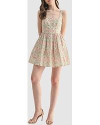 Lush - Fit And Flare Mini Dress - Lyst