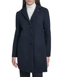 Calvin Klein - Classic Notch Lapel Coat - Lyst