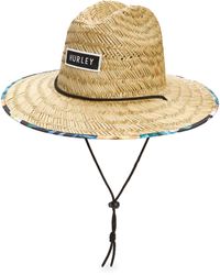 Hurley - Bayside Straw Lifeguard Hat - Lyst