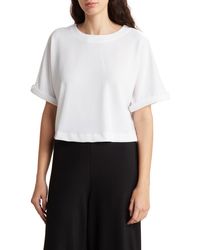 Adrianna Papell - Button Back Crop Top - Lyst