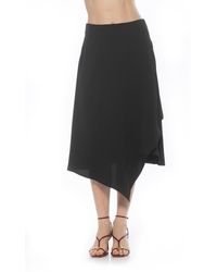 Alexia Admor - Jess Asymmetric Midi Skirt - Lyst
