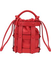 Ferragamo - Cage Leather Bucket Bag - Lyst