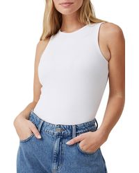 Cotton On - The One Variegated Rib Racerback Tank - Lyst