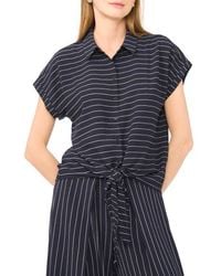 Halogen® - Printed Button-Up Top - Lyst