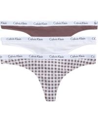 Calvin Klein - Logo Assorted Thongs - Lyst