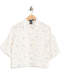 Forgotten Grace - Puff Sleeve Print Top - Lyst