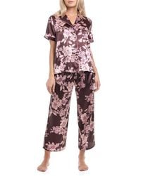 In Bloom - Hilaria Crop Long Pajamas - Lyst