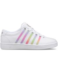 K-swiss Court Pro Ii Sneaker In White/pastel Rainbow At Nordstrom Rack